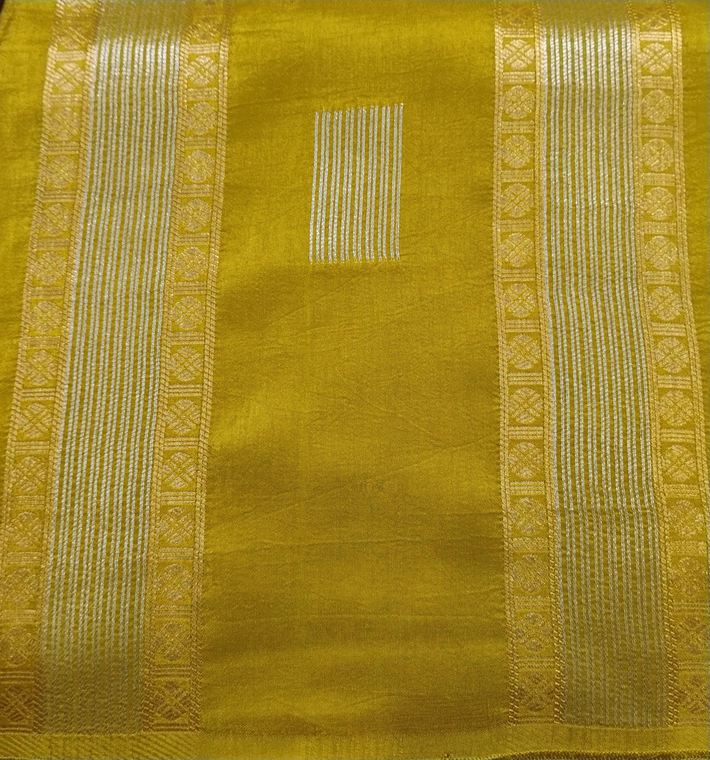 SemiSilk Khakee-Purple striped Saree