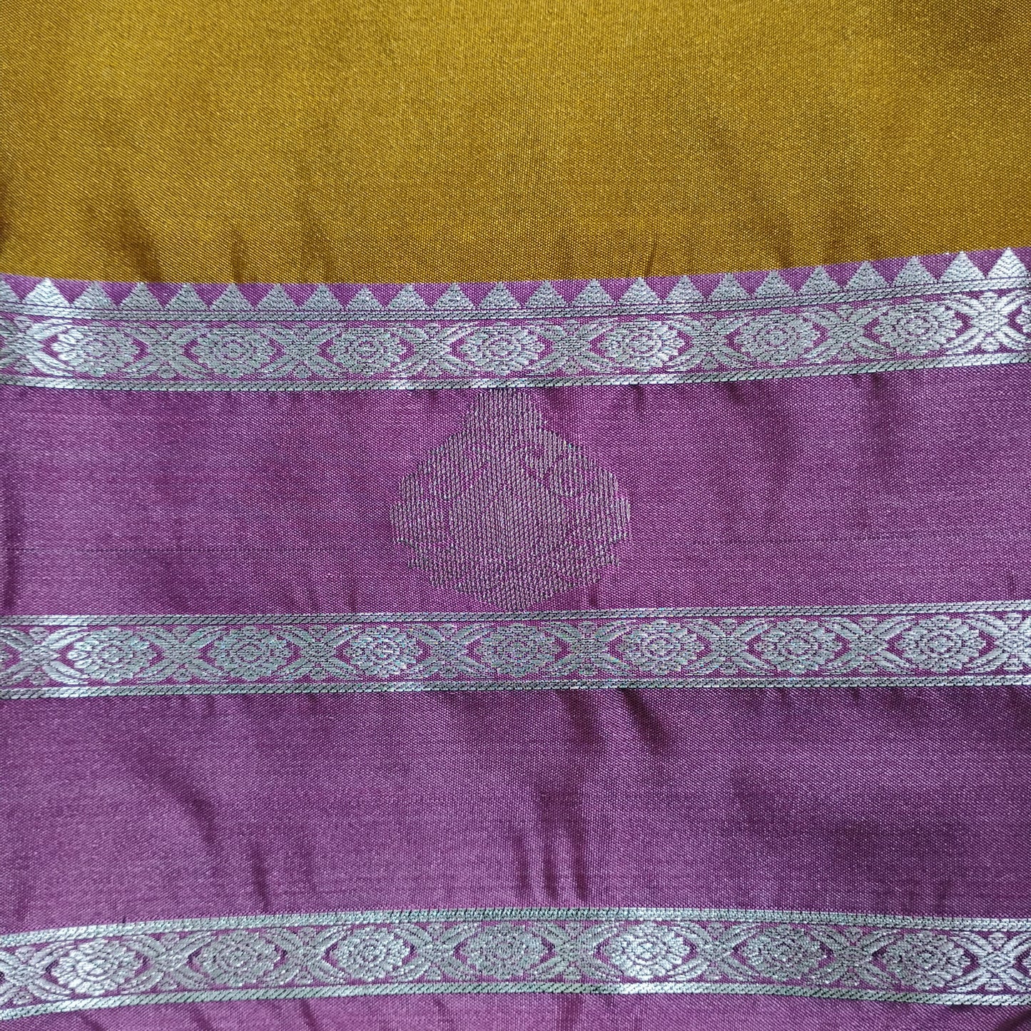 SemiSilk Khakee-Purple Saree