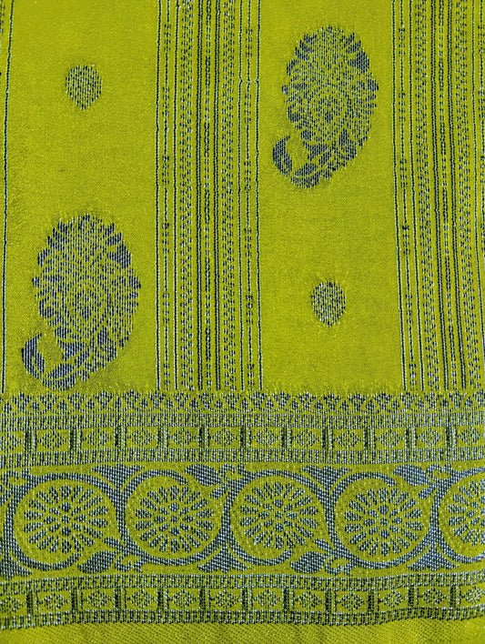 CottonSilk green patterned Saree