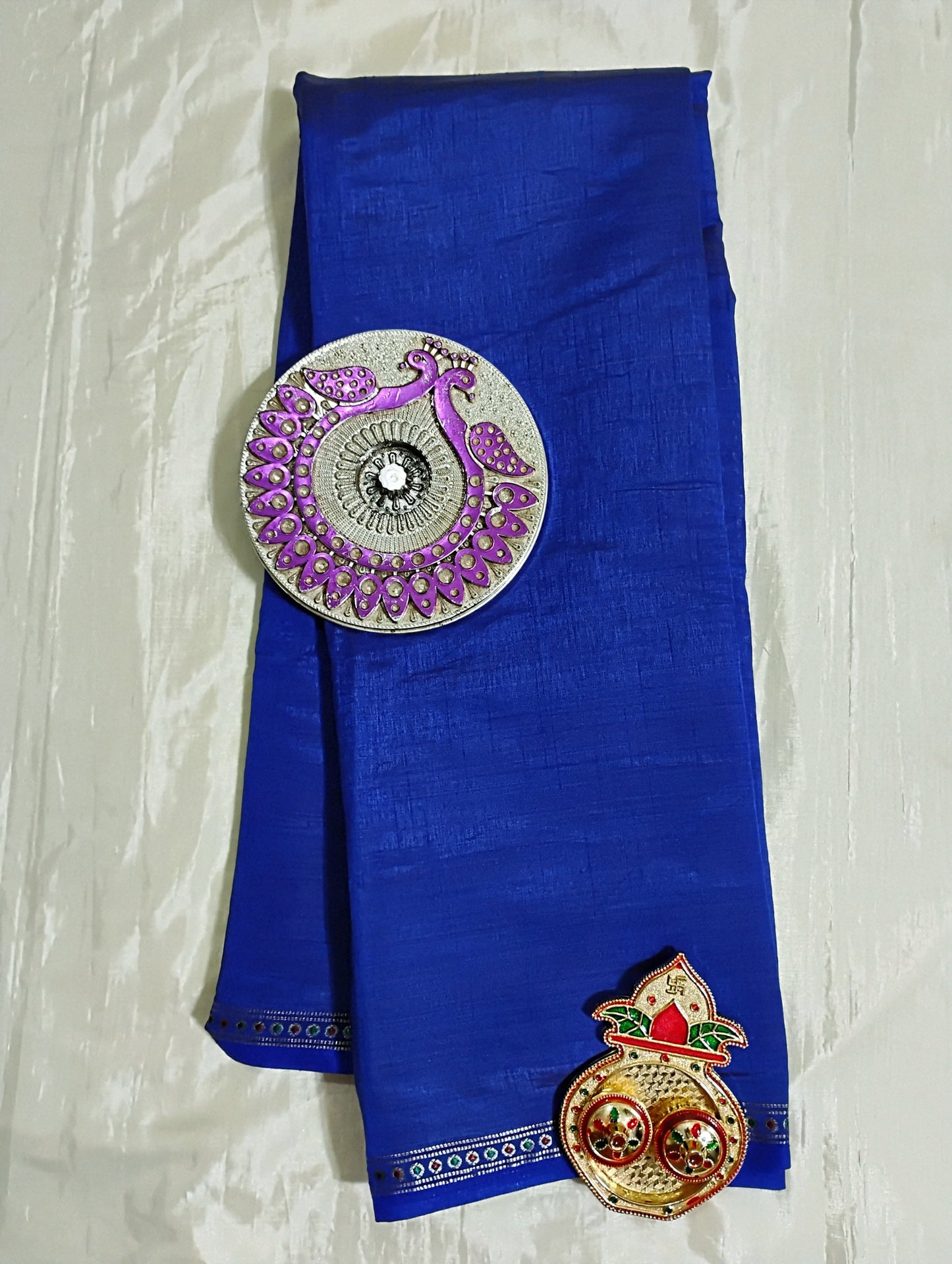 TussarSilk blue Saree
