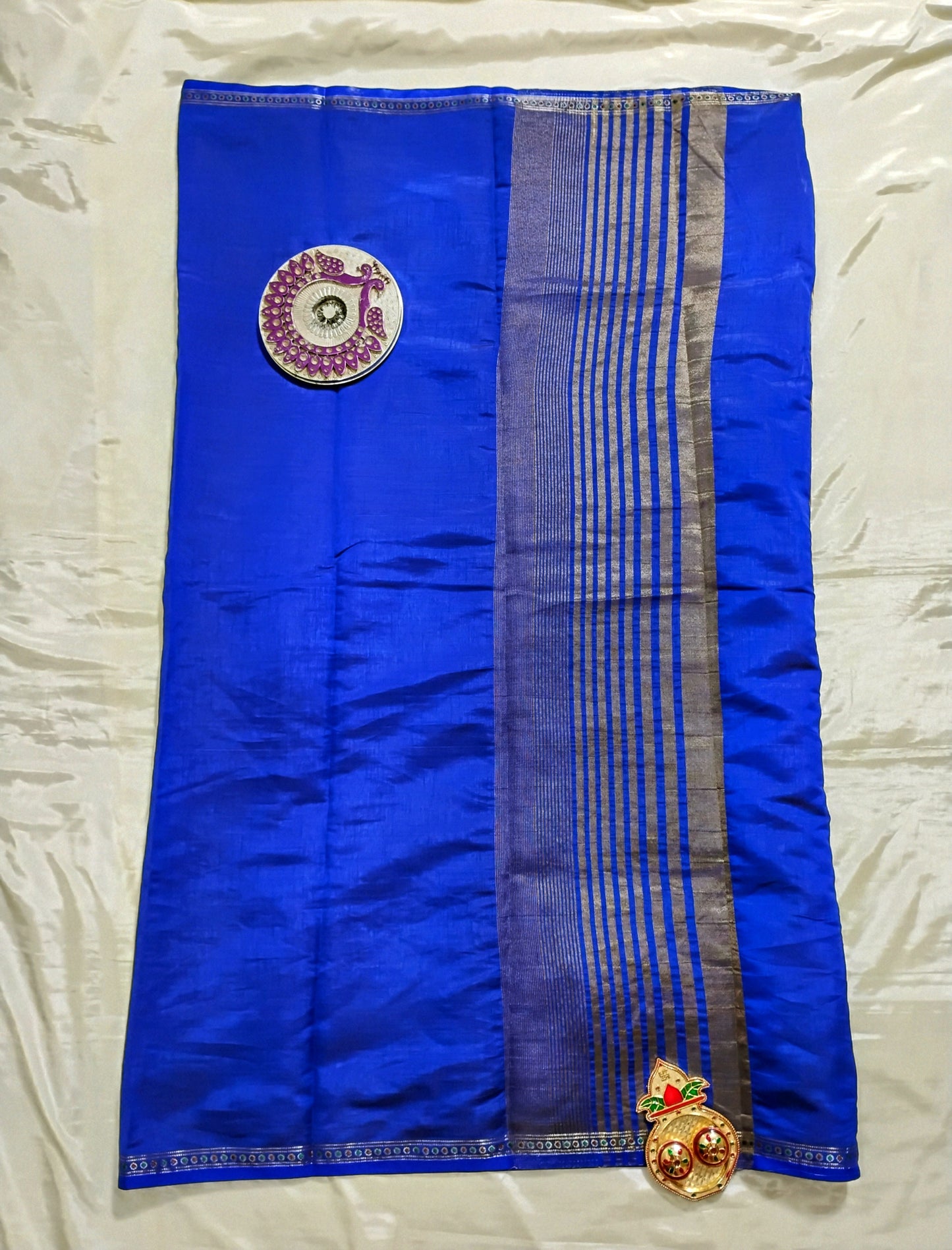 TussarSilk blue Saree