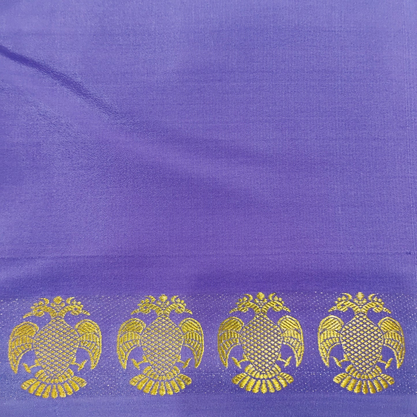 PureMysoreSilk purple with Gandaberunda Saree